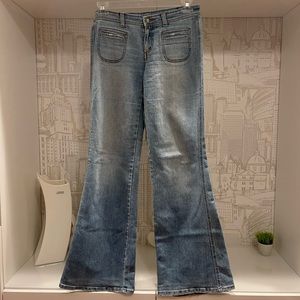 Cache Jeans Pants Medium Blue Wash Denim Size 6